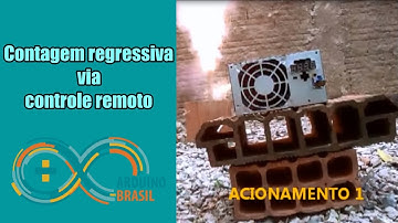 Acionando contagem regressiva via controle remoto para detonação de rojão (ARDUINO BRASIL)