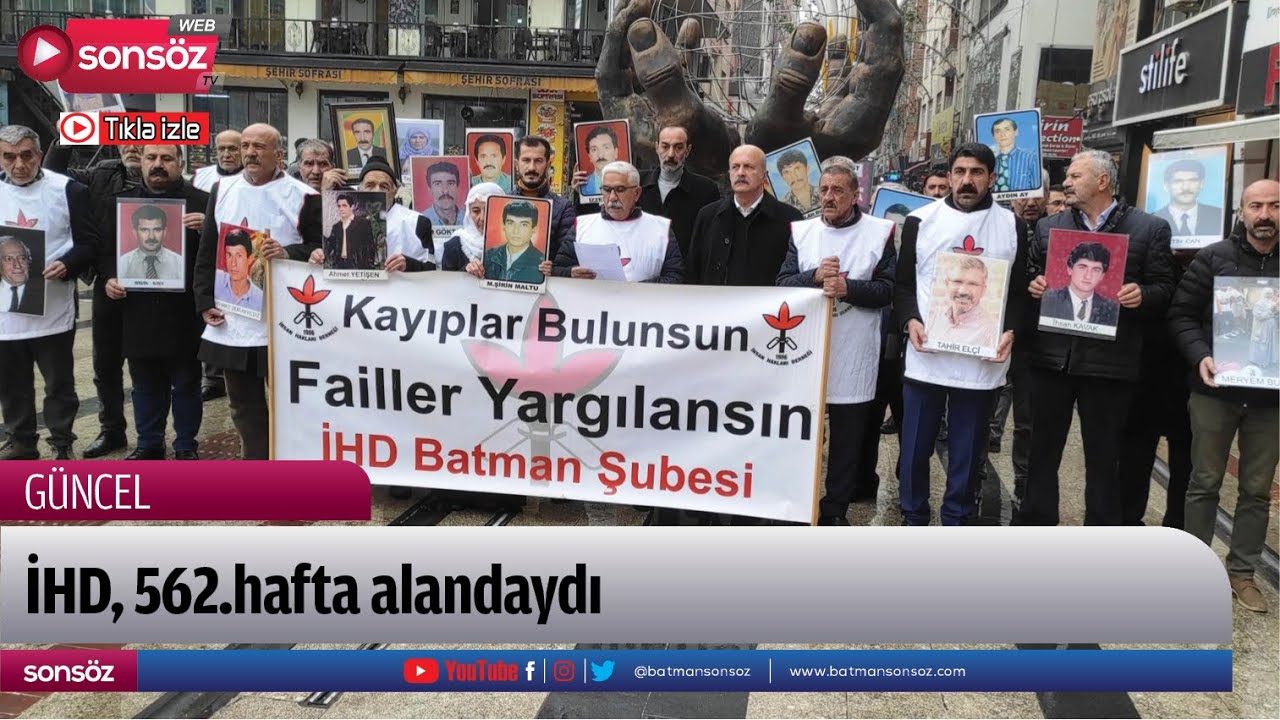 İHD, 562.hafta alandaydı