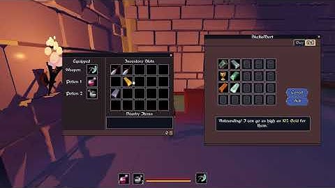 Testing The Shop in our upcoming courses on making an ARPG in Godot 4