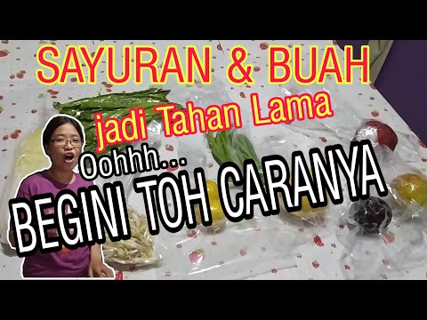 TIPS MENYIMPAN SAYURAN DAN BUAH AGAR TETAP SEGAR DAN BISA TAHAN LEBIH LAMA DENGAN VACUUM SEALER