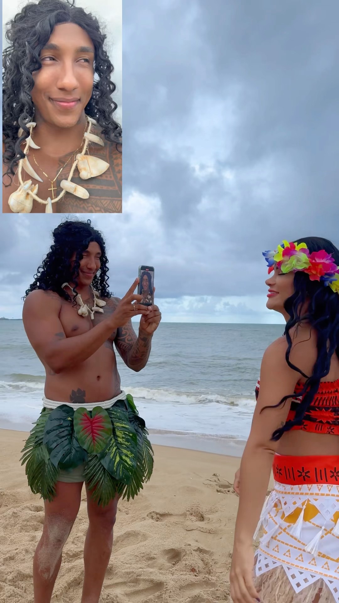 Será que o Maui gostou da Moana dançando? ?? @ApolloSant #entretenimento #meleva #maui #moana