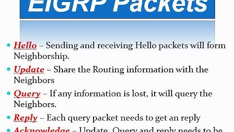 EIGRP Packets Explaned !!!  [TAMIL]