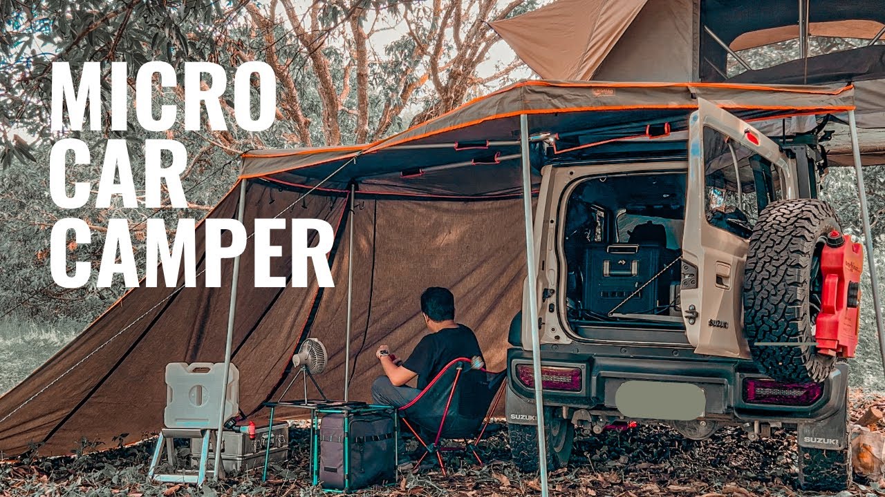 Solo Car Camping at the Farmstead - EXEA Jimny - Nomad Air Internet