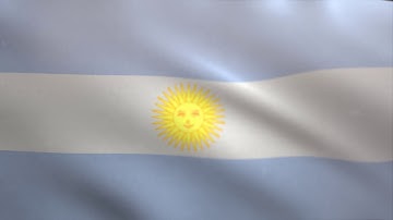 Argentinian Flag waving animated using MIR plug in after effects - free motion graphics