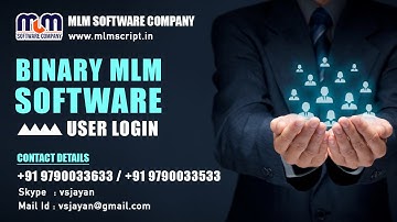 Networking software Binary Ecommerce script User Login 2024 Video demo Readymade MLM Scriptsin Tamil