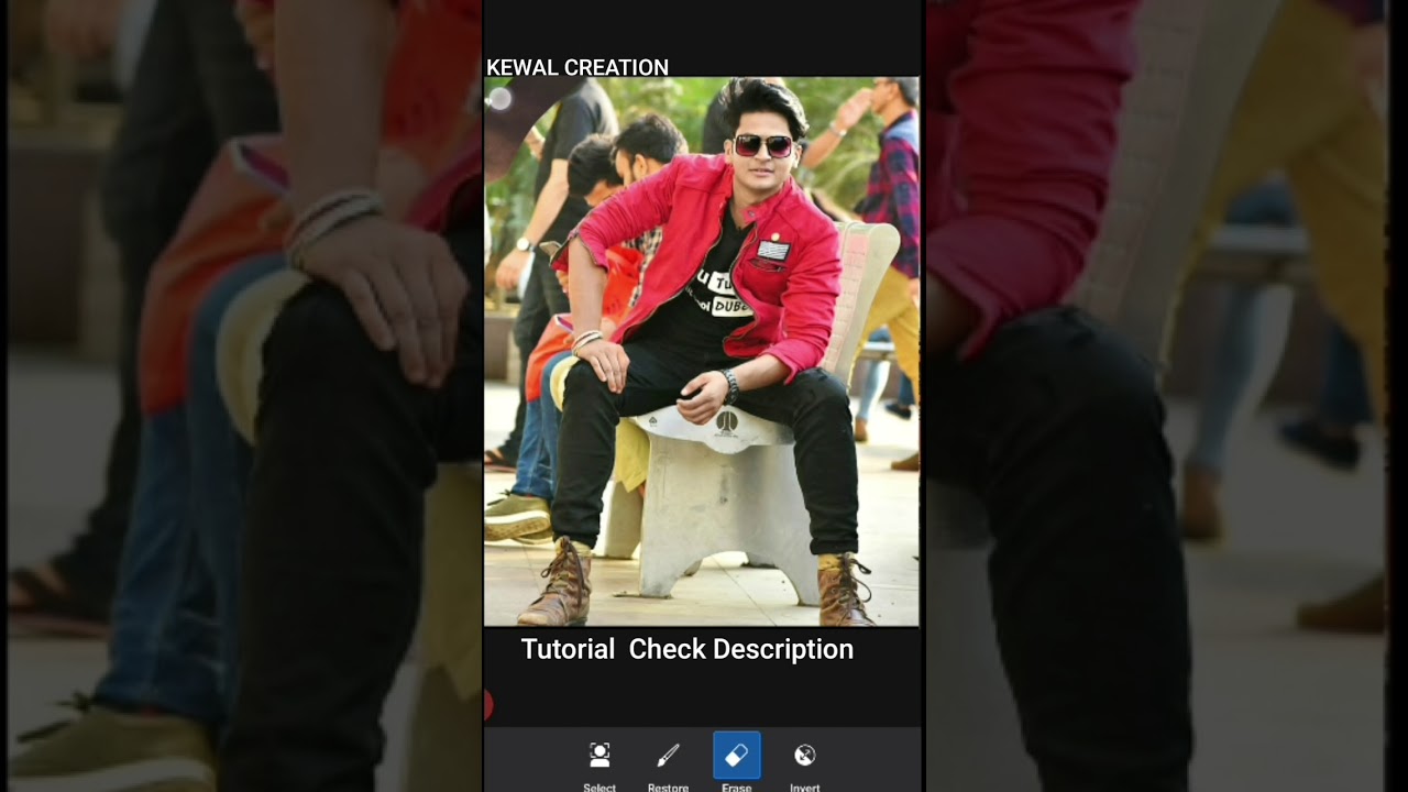 30 Seconds Me Background Change Photo Editing! Picsart! - KEWAL CREATION  