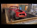 Chemical dipping a 1958 MGA Coupe