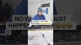 WHAT AN ASSIST😂😂 #nhl #mapleleafs #avalanche #torontomapleleafs #coloradoavalanche #hockey #shorts