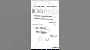 BBMKU B.Ed semester 2nd(2022-24) and semester 4th(2021-23) Examination Programme#shortsindia #b.ed