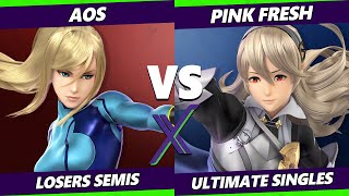 S@X 443 Losers Semis - AoS (ZSS) Vs. Pink Fresh (Min Min, Corrin) Smash Ultimate - SSBU