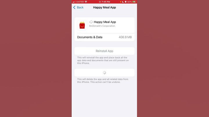 How to DELETE HAPPY MEAL APP from iPhone? 400 MB 😱