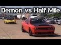 Dodge Demon Takes on C7 Corvette Z06, Mustang, More in Half Mile!