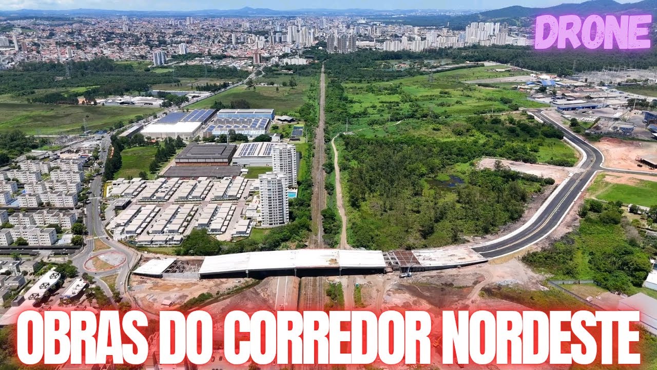 Drone em Mogi das Cruzes: Obras do Corredor Nordeste - César de Souza - Grande São Paulo