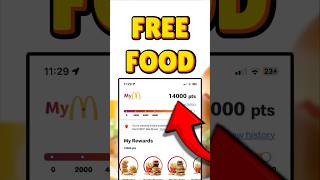 FREE MCDONALDS REWARDS POINTS ✅ FREE MCDONALDS FOOD GLITCH 2025 #shorts #mcdonalds #freefood