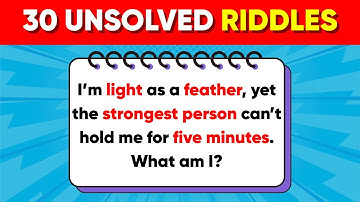Can You Solve These Brain Challenging Riddles? 🧠🤔 30 Tricky Riddle Quiz 🧩