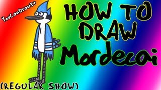 How To Draw Mordecai from Regular Show ✎ YouCanDrawIt ツ 1080p HD