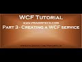 Part 3 Creating a wcf service
