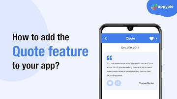 How to add the Quote feature to your app ?