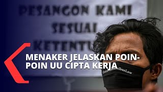 Blak-blakan! Menaker Jelaskan Poin-poin UU Cipta Kerja yang Kontroversi