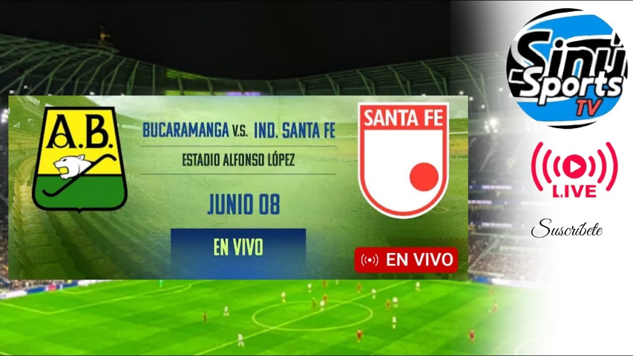 BUCARAMANGA VS SANTA FE / FINAL APERTURA LIGA BETPLAY 2024 juego ida ...