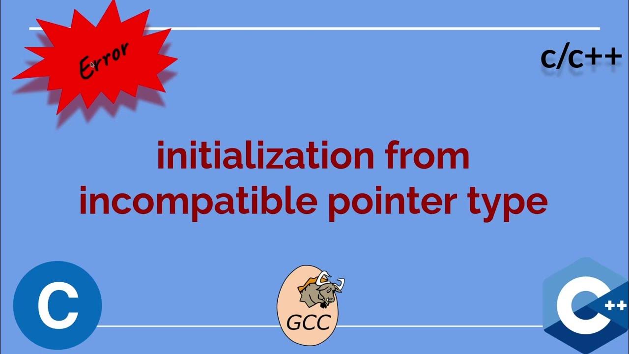 assignment of incompatible pointer type