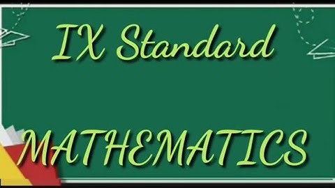 IX - MATHS  ( GEOMETRY )