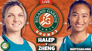 HALEP vs ZHENG | French Open 2022 | LIVE Tennis GTL Watchalong Stream -  YouTube