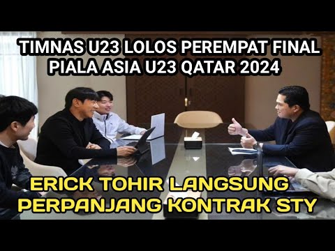 STY TAK HENTINYA BUAT SEJARAH BUAT TIMNAS, LOLOS PEREMPAT FINAL AFC U23, STY TEKEN KONTRAK BARU