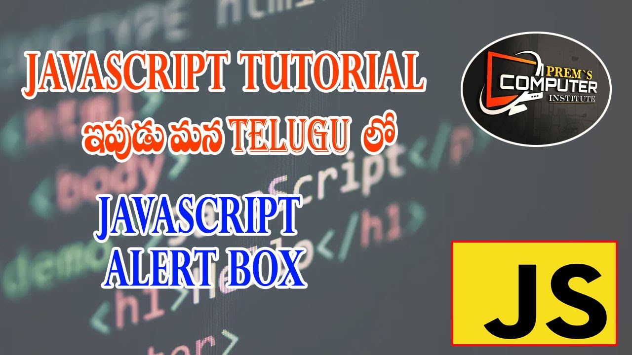 JavaScript Alert Box Tutorial in Telugu. - YouTube