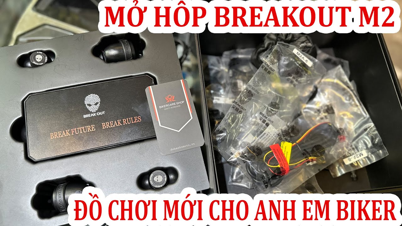 MỞ HỘP CAM HÀNH TRÌNH VÀ DẪN ĐƯỜNG BREAK OUT M2 VỚI HÀNG LOẠT CÔNG NGHỆ VÀ TIỆN ÍCH CHO BIKER VIỆT