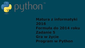 Matura z informatyki 2016 (formuła do 2014) - poziom rozszerzony - Python