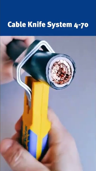 With the #JOKARI Cable Knife System 4-70, stripping particularly thick cables is child's play!