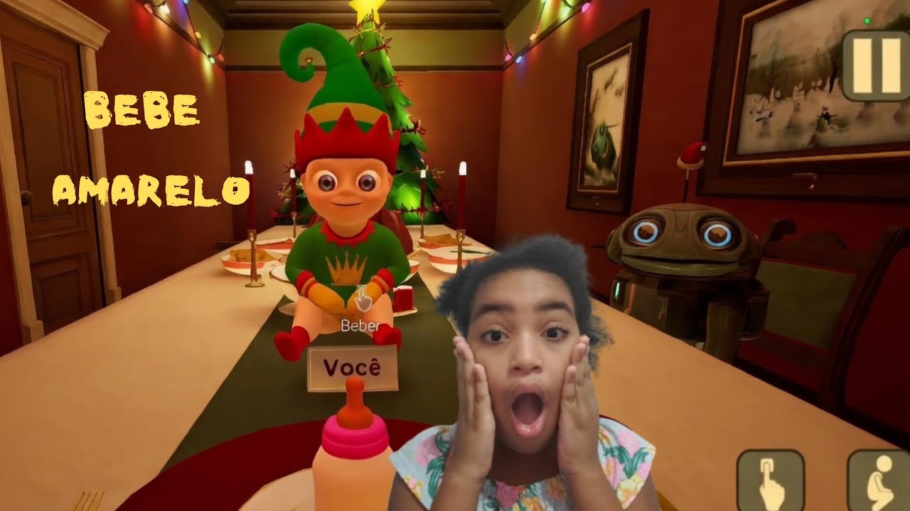 Bebê Amarelo no Natal Assombrado🎄Vem ver comigo😳#babyyellow #jogos #natal #terror #viral #viralvideo