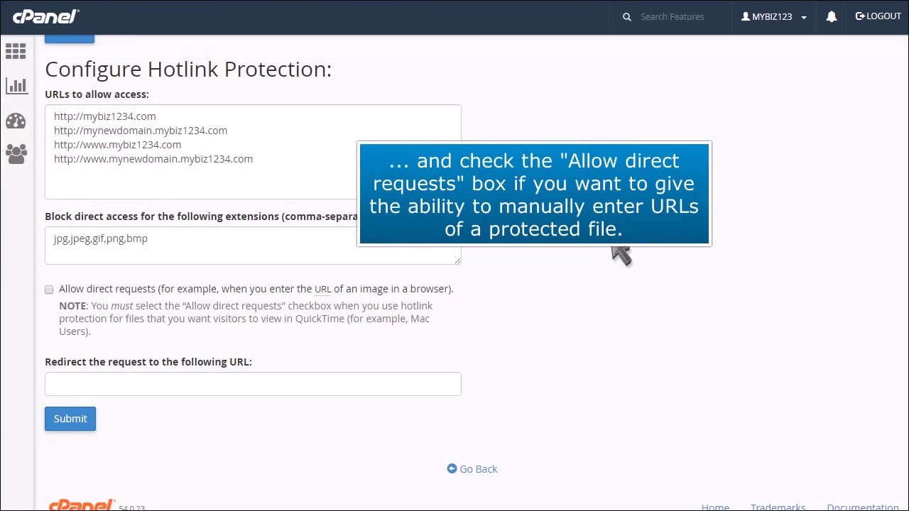 How To Setup Hotlink Protection In CPanel YouTube