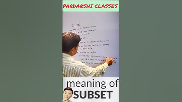 Meaning of Sub-set || Maths Solution || By @pardarshiclasses1 #Shorts