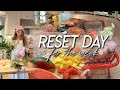 RESET WITH ME | grocery shopping, cleaning, deep chats, meal prep, &amp; getting organized for the week!