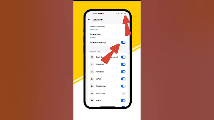 Battery percent kaisa show kare #tech #shorts