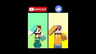 TAGTUYOT DANCE CHALLENGE KIM OR NOI│Minecraft Animation│🤍 #shorts