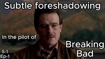 Subtle foreshadowing in the pilot of Breaking Bad. (Breaking Bad YTSP)