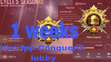 duo fpp Conqueror lobby Rank push