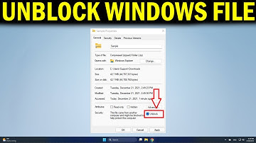 How To Fix Windows Has Blocked Access to This File  Unblock a File in Windows 11 or 10 - Quick Fix