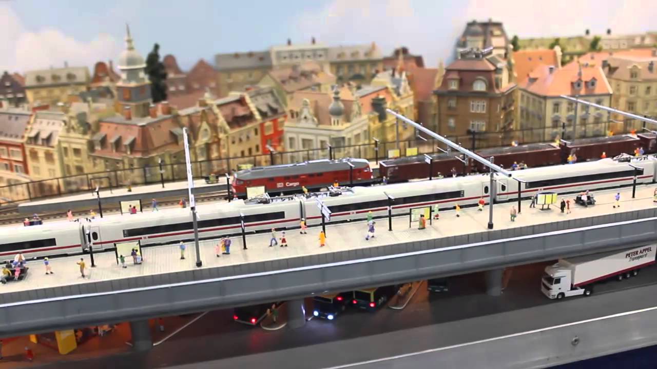 Spur N (1:160) Modellbahn Hochbahnhof M.S.G. 