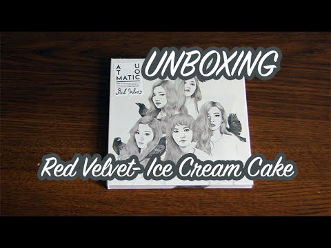 Unboxing Red Velvet Ice Cream Cake Automatic Version Youtube
