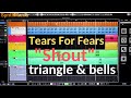 I think I've found the Tears For Fears ''Shout'' triangle and bell sounds