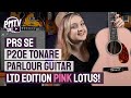 Prs se tonare p20e pink lotus  stunning limited edition parlor acoustic