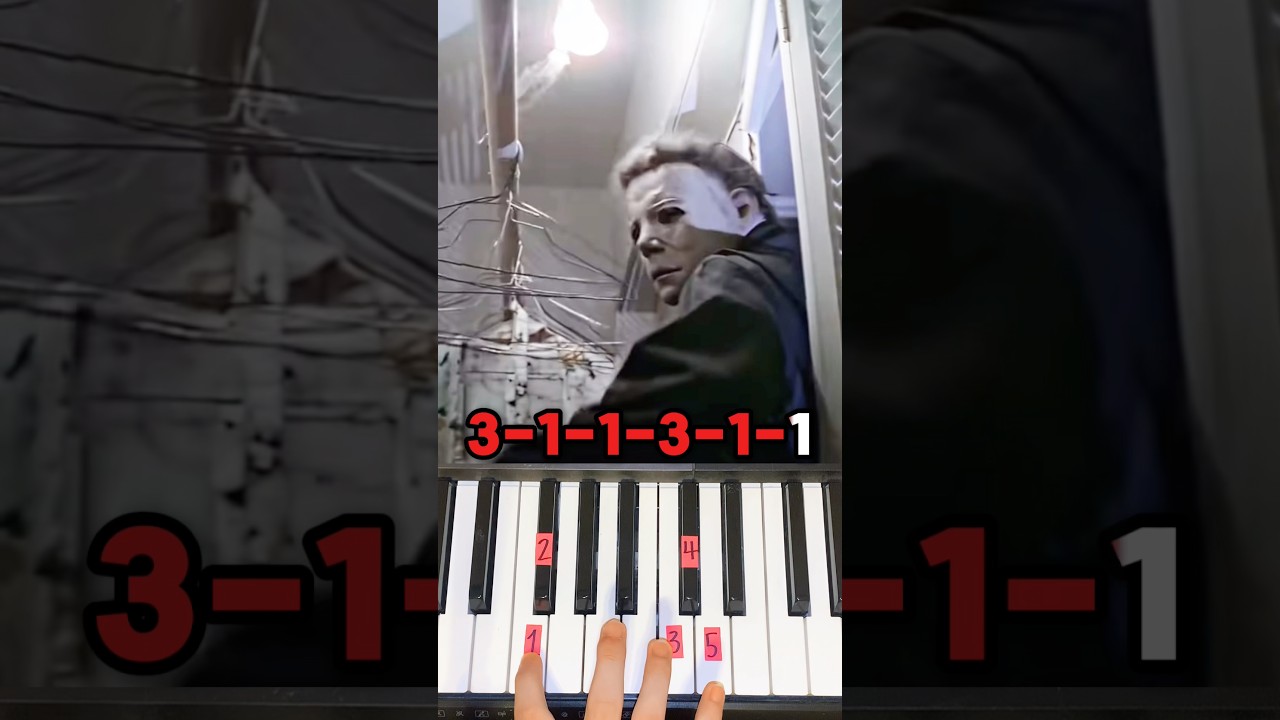 Halloween Theme - Piano Tutorial #shorts