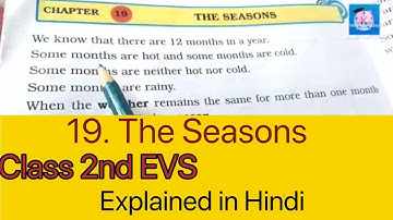 Class 2nd EVS lesson no - 19 The Seasons | Explained in Hindi | Maharashtra board