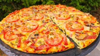 🇺🇦🍕КАБАЧКОВА ПІЦА З СОКОВИТОЮ НАЧИНКОЮ У ДУХОВЦІ. Рецепти з кабачків.🍕🇺🇦