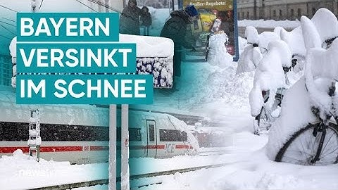 Schneechaos in Bayern: Starker Wintereinbruch legt Verkehr lahm