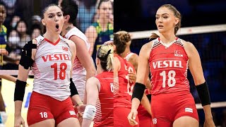 Zehra Güneş/milissa vargas #volleyball player #turkey #vakifbank new video 2023